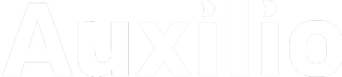 Auxilio logo hvid